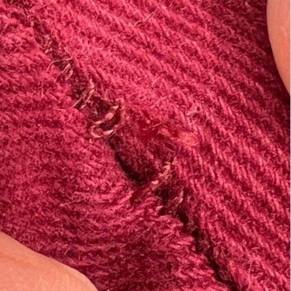 Cider Pants Womens XL Flare Red‎ Lace Up Sexy 90s Retro - Picture 5 of 8